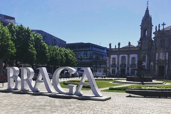Braga's Banana and Banano, the Lift Ride In, and Guimarães First