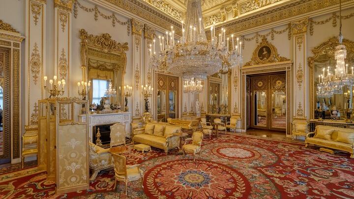 Buckingham State Rooms and the Guard, via Lancaster House