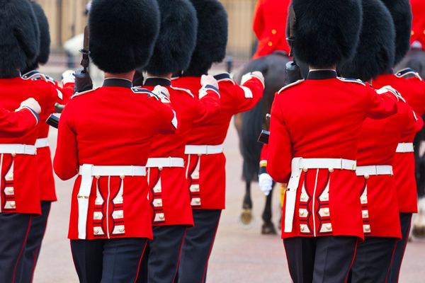 Changing of the Guard Away from the Palace Railings