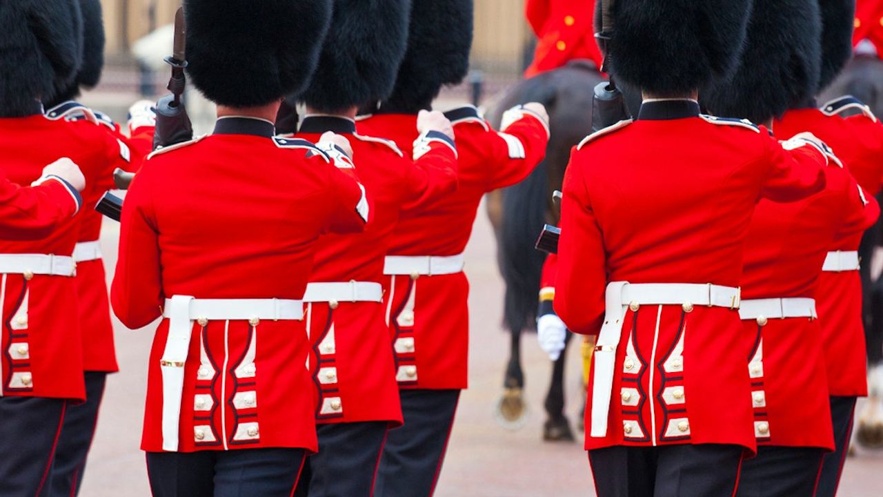 Changing of the Guard Away from the Palace Railings