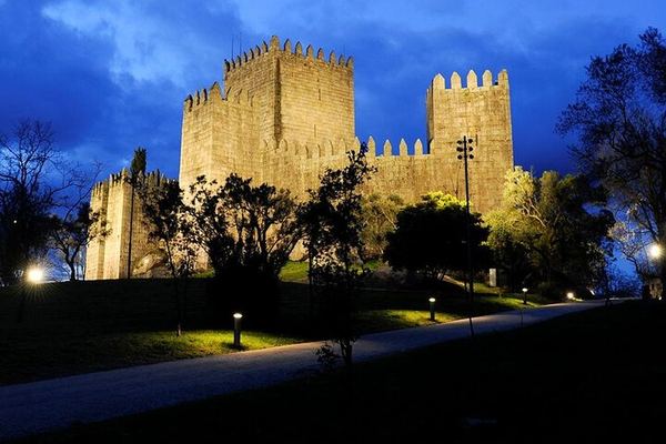 Guimarães at Dusk or by Day, with the Granite Tanning Vats of Couros