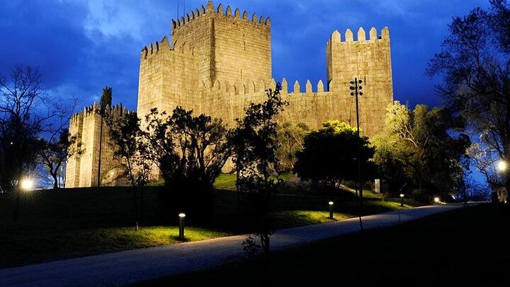 Guimarães at Dusk or by Day, with the Granite Tanning Vats of Couros