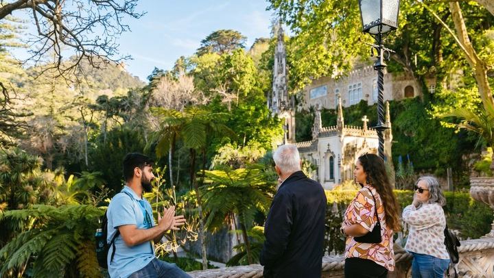 Private Regaleira with the Ticket in Hand, and the Sintra Historic Centre After